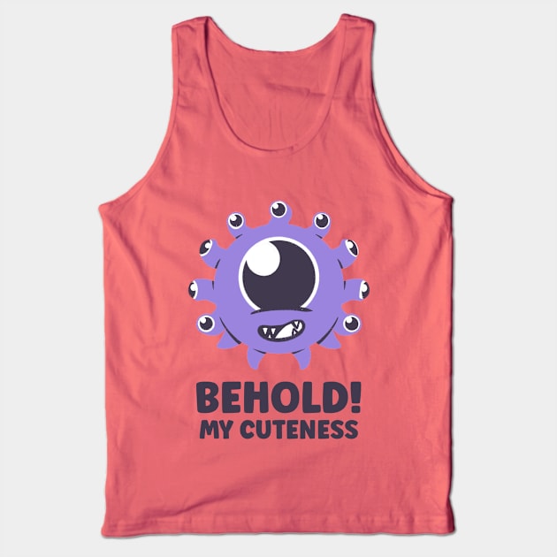 Behold my cuteness - Fantasy Funny Art Kids Tank Top by aaronsartroom